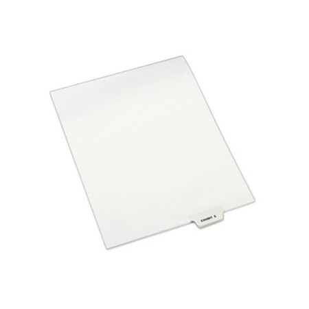 Avery Dennison Avery, Avery-Style Preprinted Legal Bottom Tab Dividers, Exhibit S, Letter, 25PK 12392